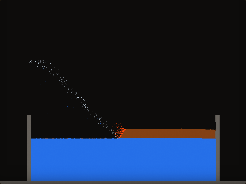 Oil burning on the surface of water