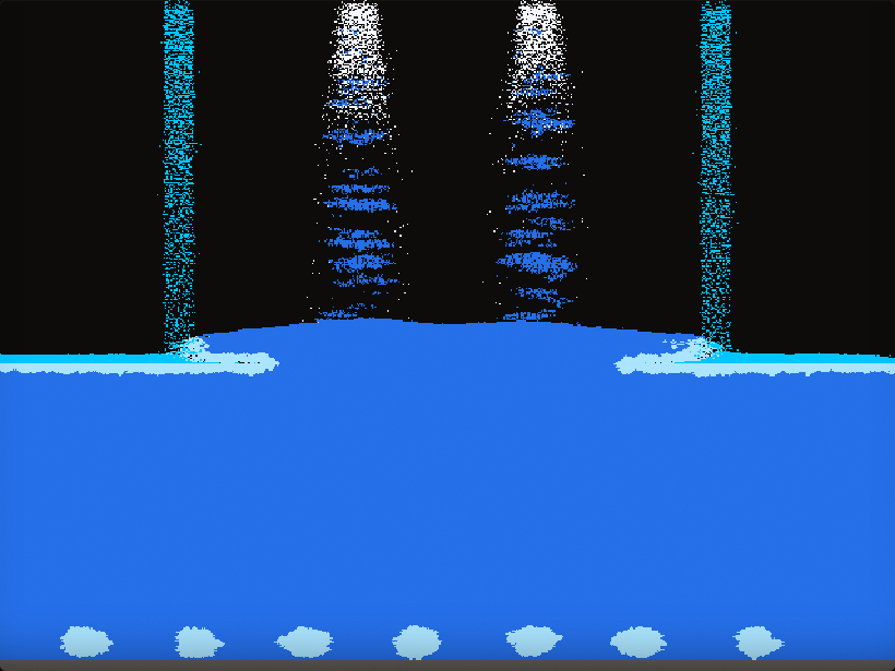 A lake freezing over where cryo lands